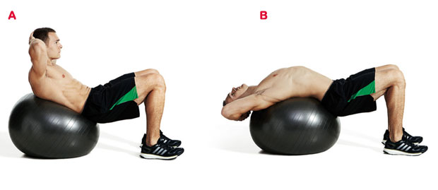 Fitness Ball Crunches