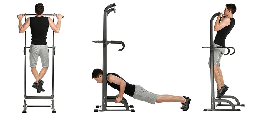 Ancheer Adjustable Power Tower GYM