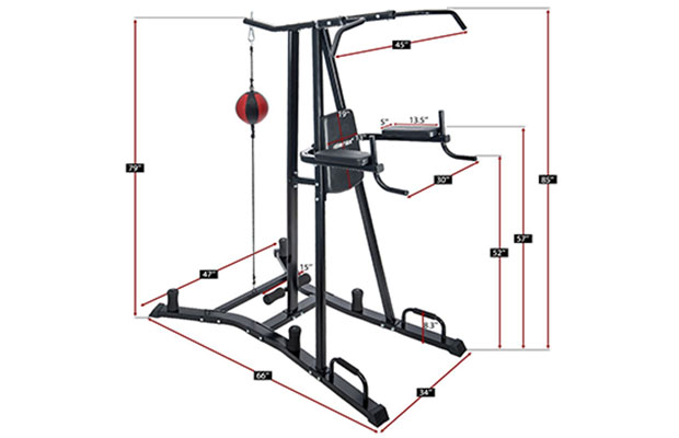 Merax Boxing Power Tower Combo Home Fitness Workout Station Review