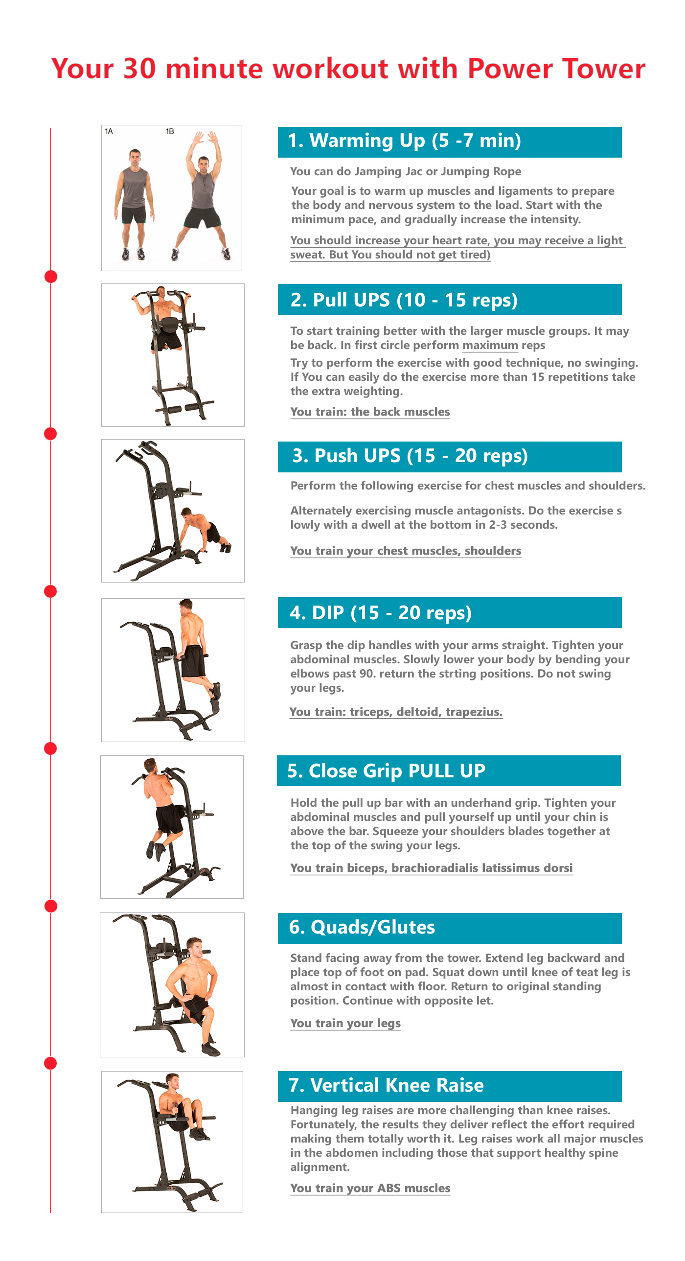 30 Minute Workout With Power Tower